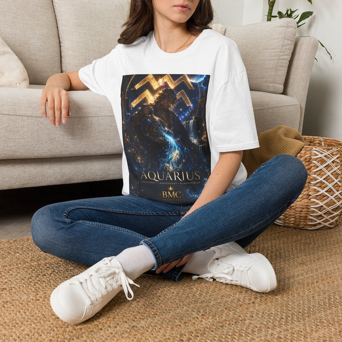 "Camiseta ♒ ACUARIO – El Visionario del Cielo y el Agua"