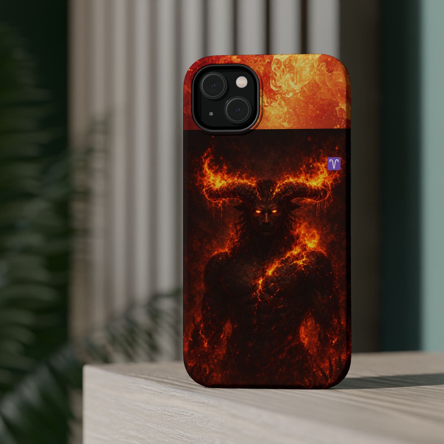 "Funda Magnética Reforzada ♈ Aries — Espíritu de fuego"