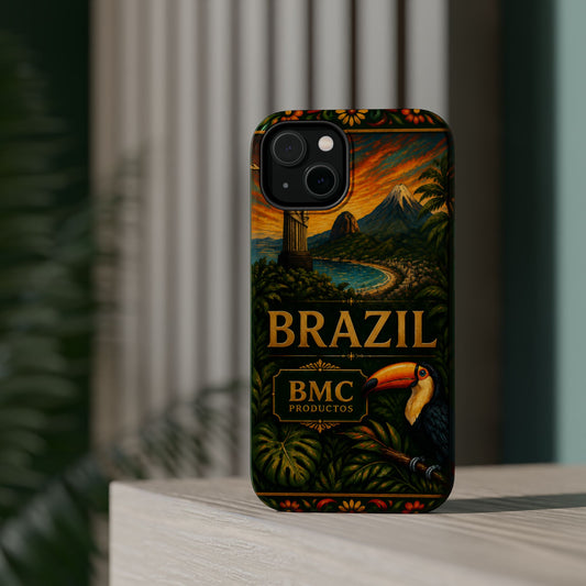 "Funda Magnética Reforzada Magnética Reforzada Brasil: Ritmo, Naturaleza y Alegría Infinita 🎶🌴🏖️"
