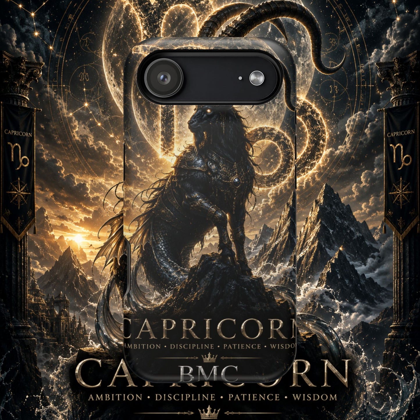 "Funda Magnética Reforzada♑ Capricornio – El Guardián de las Cumbres"