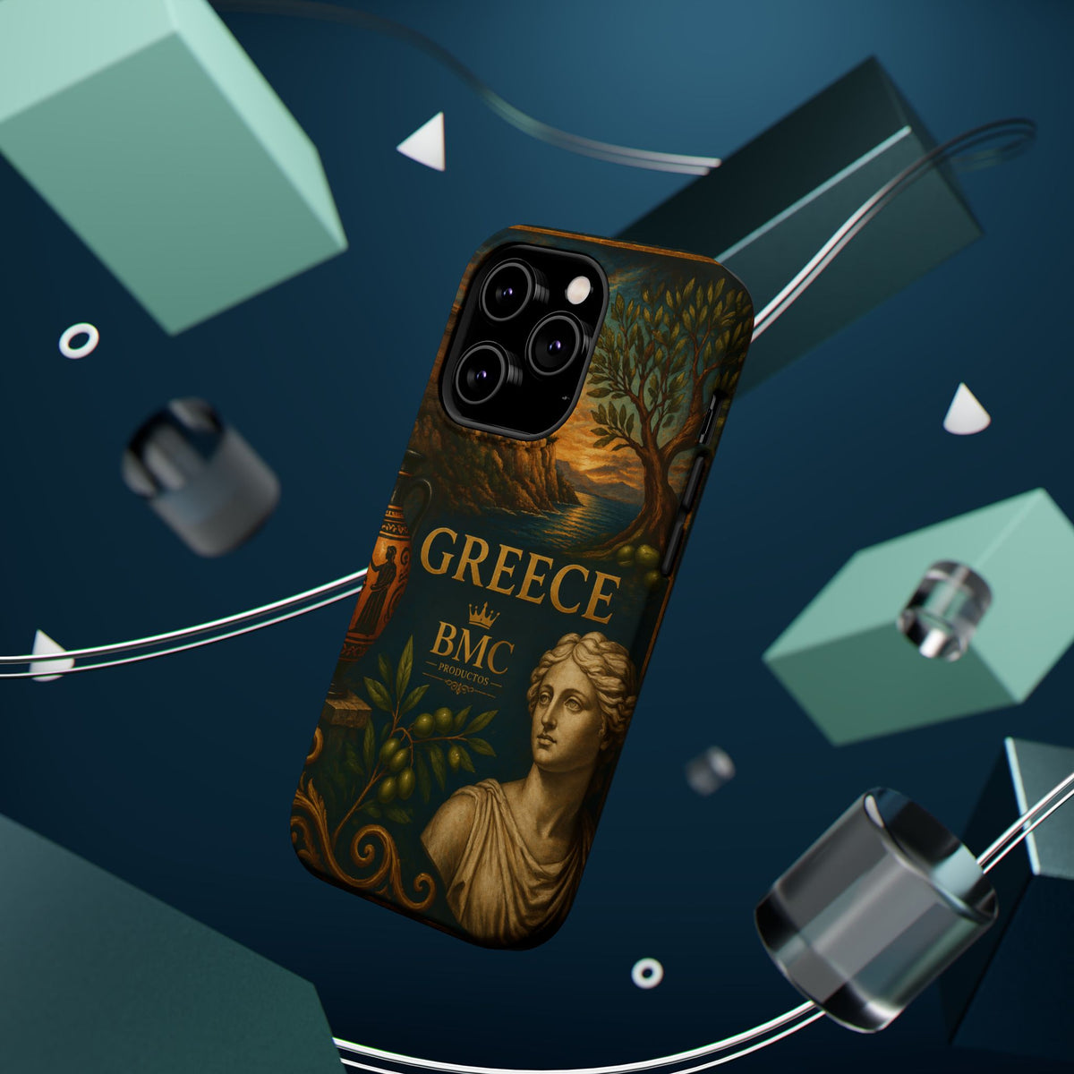 "Funda Magnética Reforzada Magnética Reforzada Grecia: Cuna de Dioses, Maravillas y Filosofía 🌊🏛️⚡"