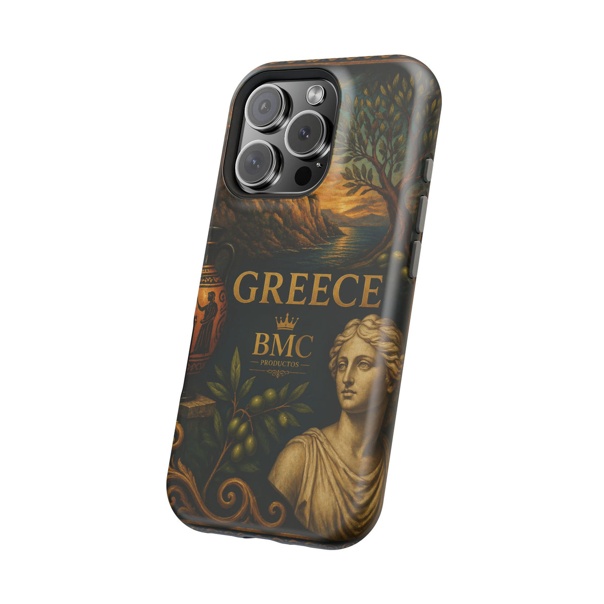 "Funda Magnética Reforzada Magnética Reforzada Grecia: Cuna de Dioses, Maravillas y Filosofía 🌊🏛️⚡"