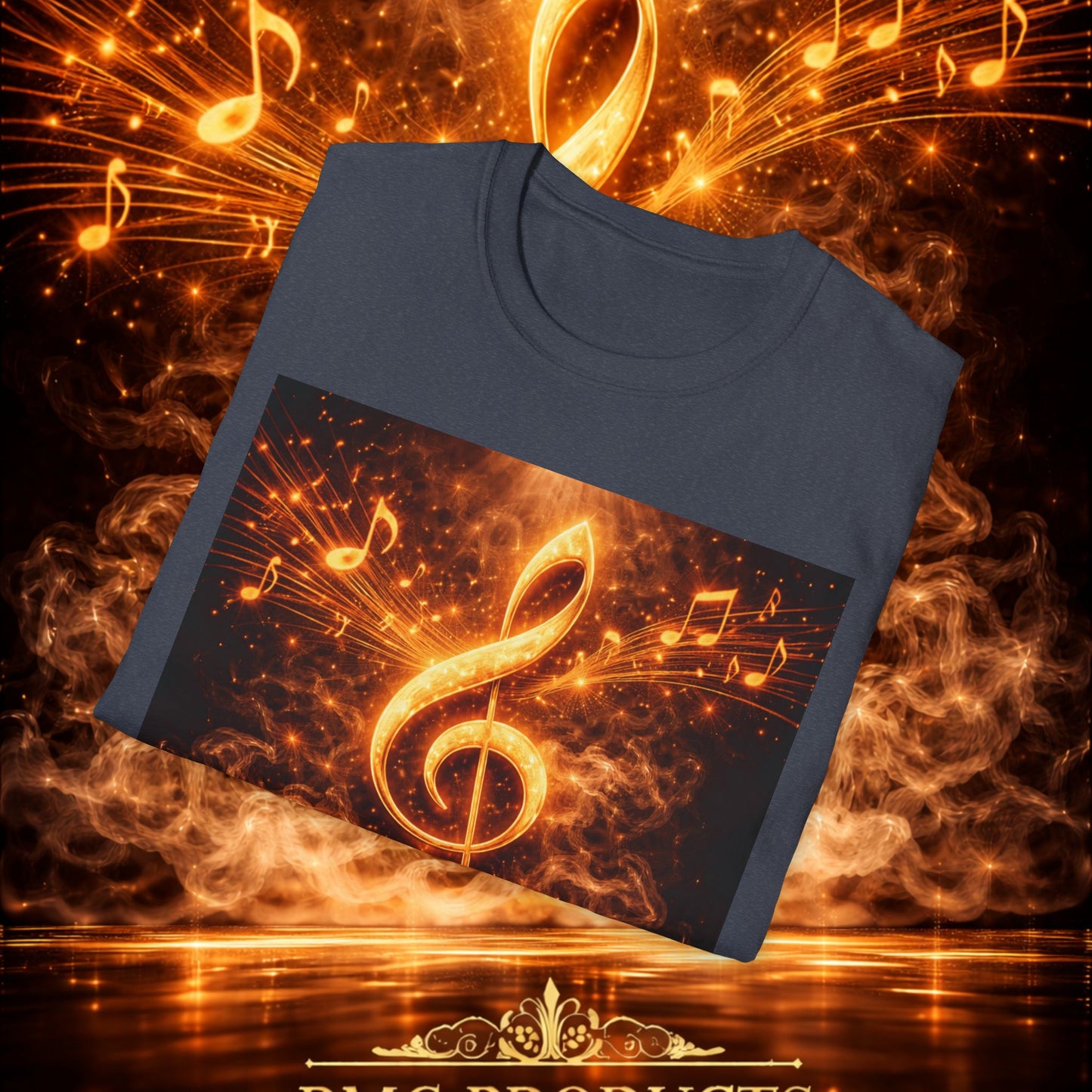 "Camiseta clave de sol 🎼🔥 “Donde nace una nota… nace una llama.” 🔥🎼