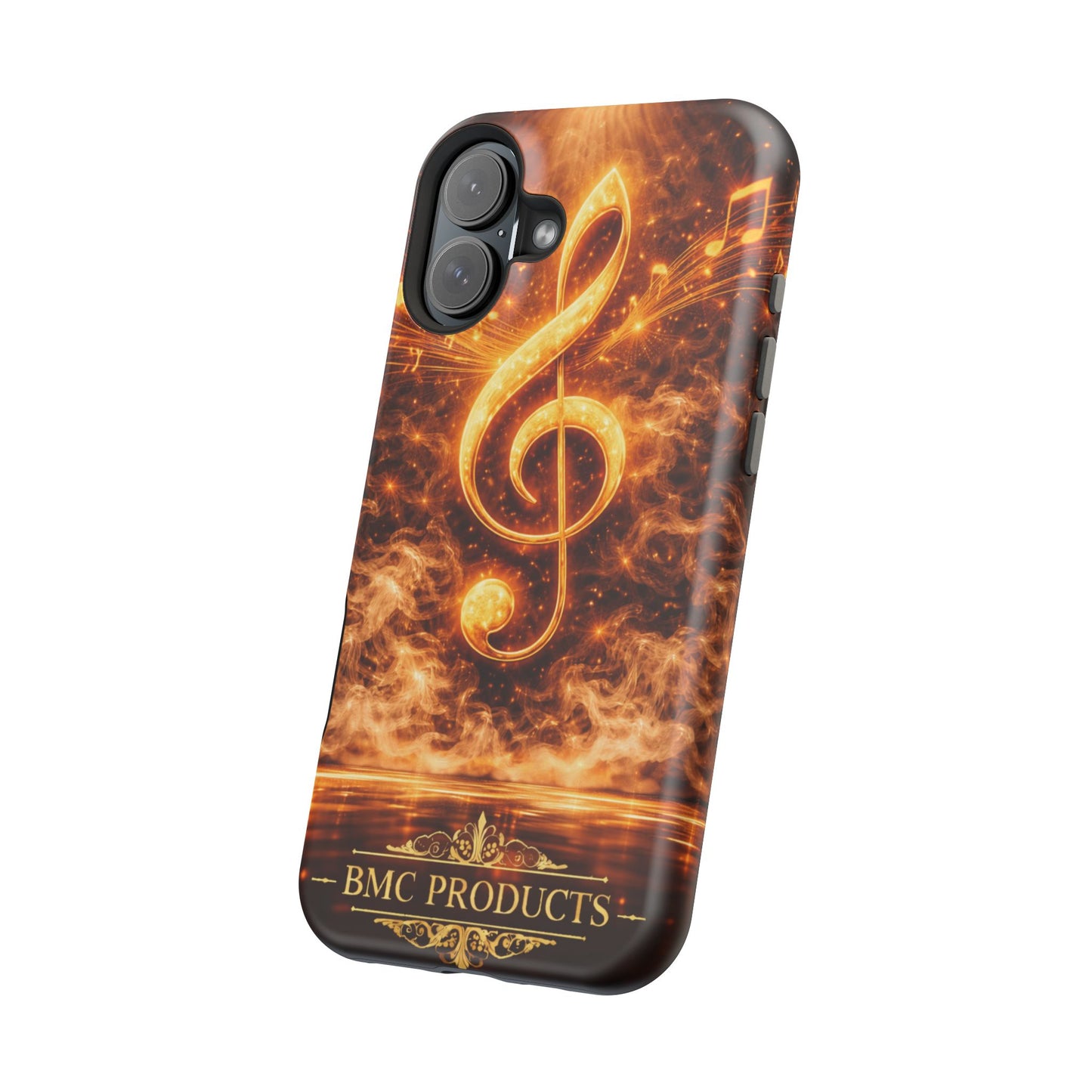 "Funda Magnética Reforzada Magnética Reforzada clave de sol 🎼🔥Donde nace una nota… nace una llama.” 🔥🎼