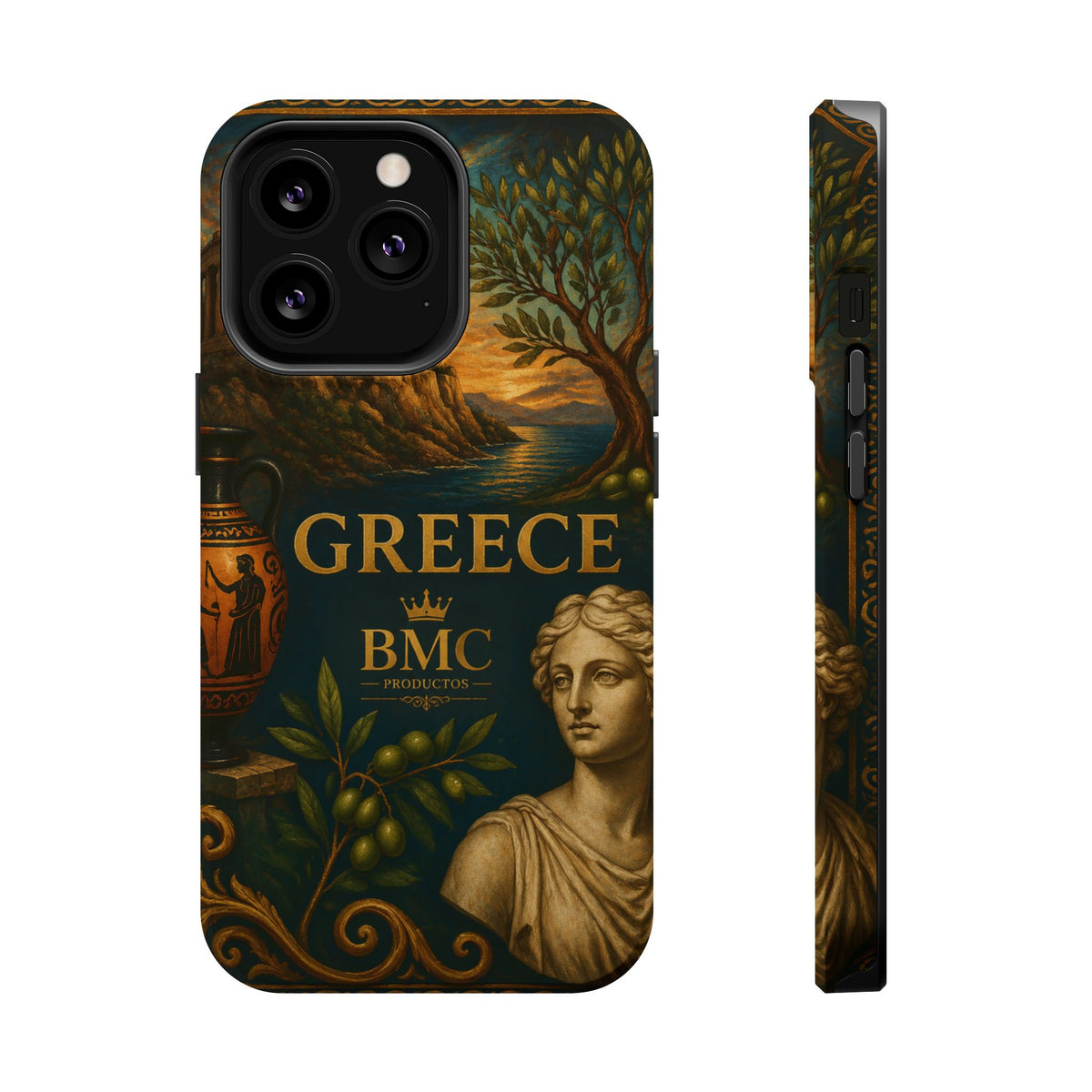 "Funda Magnética Reforzada Magnética Reforzada Grecia: Cuna de Dioses, Maravillas y Filosofía 🌊🏛️⚡"