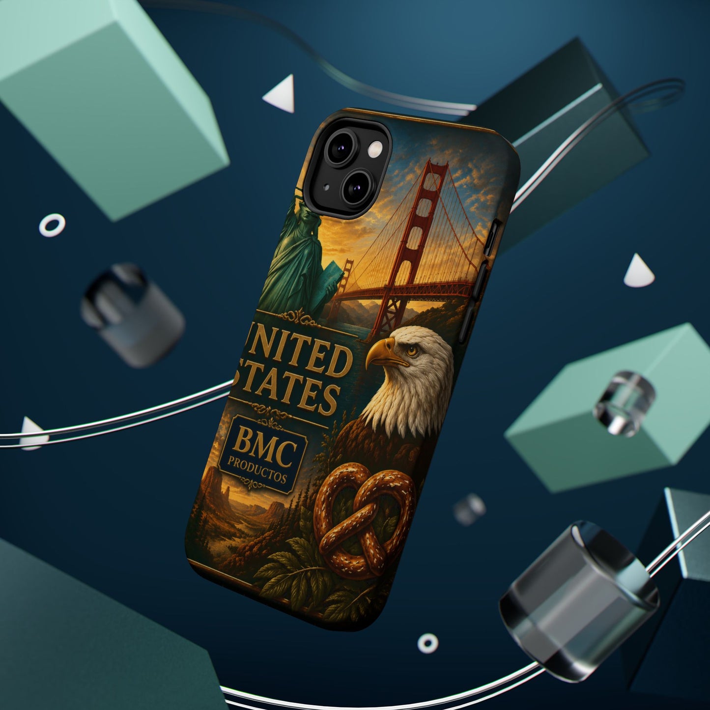 "Funda Magnética Reforzada Estados Unidos: Sueños, Libertad y Grandes Horizontes 🗽🏜️🌆"