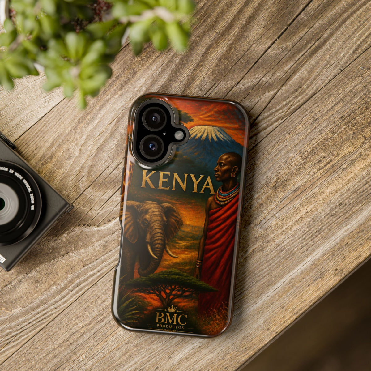 "Reinforced Magnetic Case Kenya: Wild Adventure and Land of Infinite Horizons 🦁🌄🏕️"