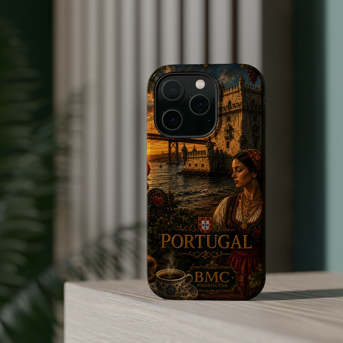 "Reinforced Magnetic Case Portugal: Atlantic Charm, Fados and Azulejos 🌊🎶🧿"