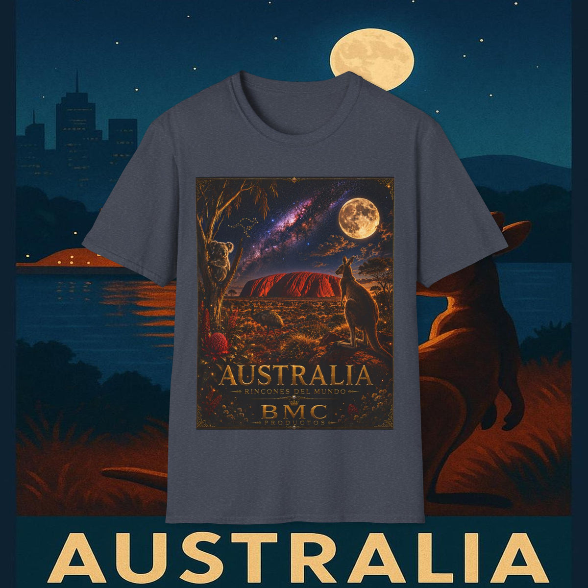 "Camiseta Australia 🌞 – Tierra de maravillas naturales y espíritu libre"