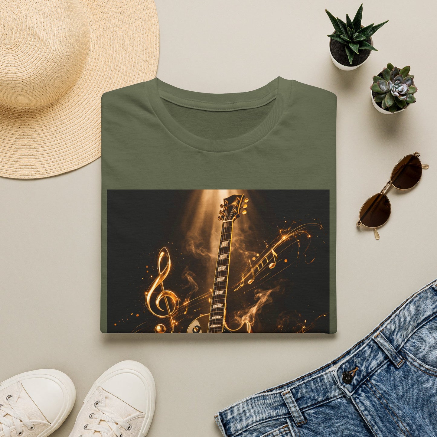 "Camiseta guitarra 🎸🔥Donde vibra una cuerda, nace una llamarada.” 🔥🎸