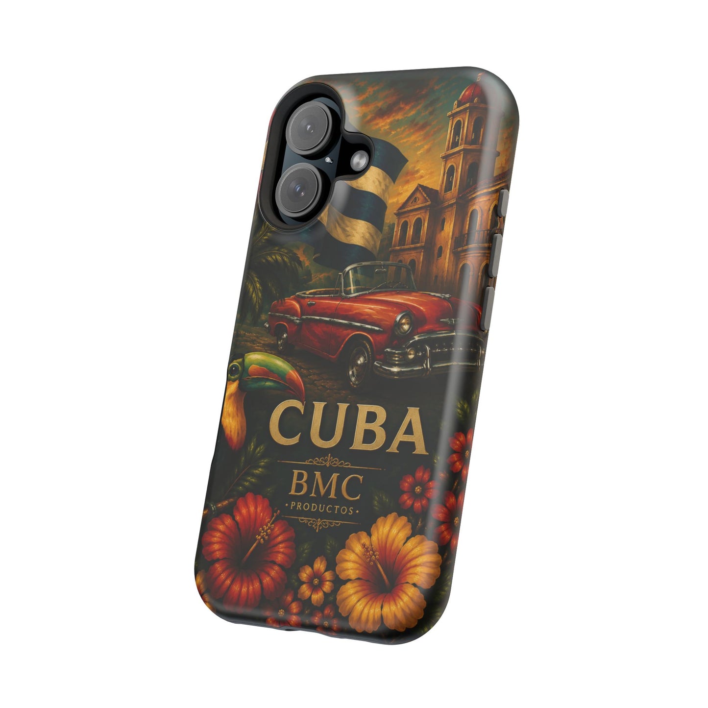"Funda Magnética Reforzada Magnética Reforzada Cuba: Ritmo, Historia y Encanto Caribeño 🎺🚗🌴 "