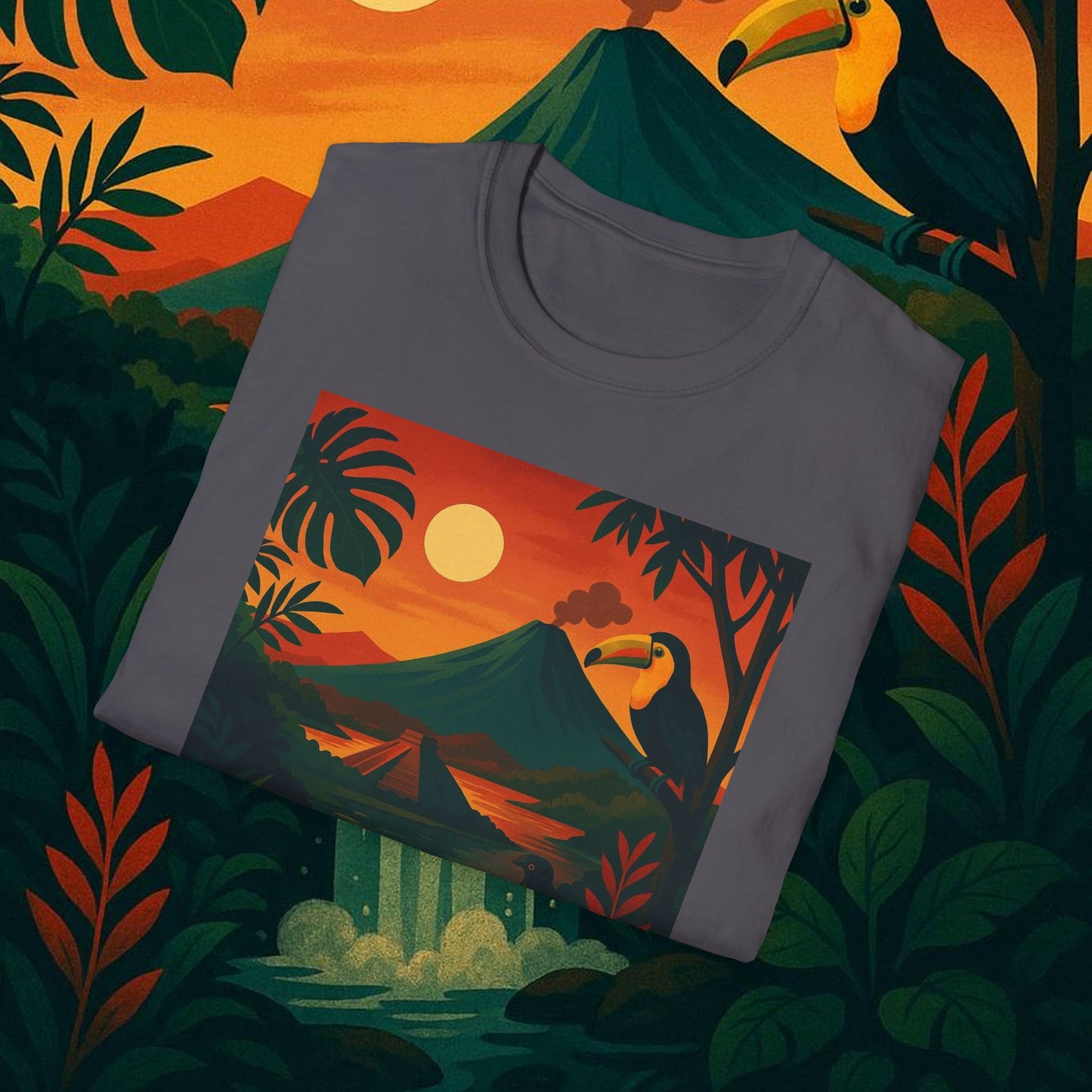 "Camiseta   Costa Rica: Pura Vida entre Volcanes y Selvas 🌋🌴🦜"